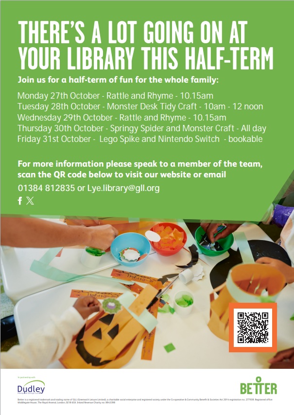 Lye Library - Children's Half Term Activities